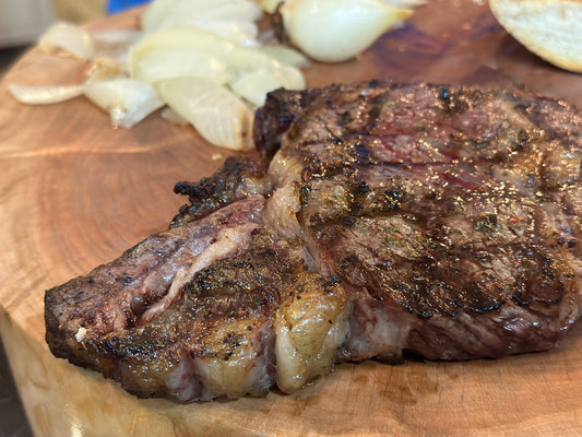 Grilled Steaks w/ Black Sea Salt