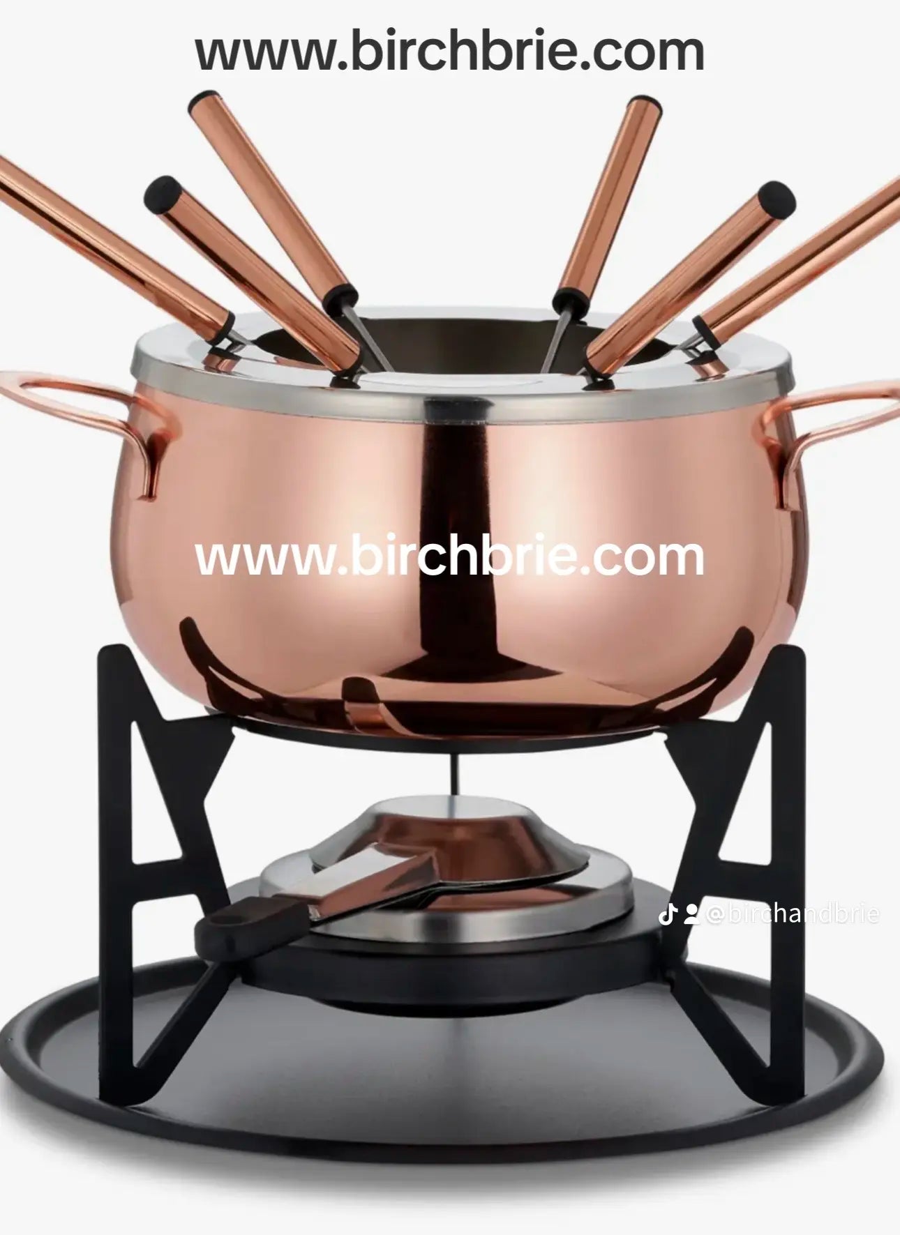 Rose Gold Fondue Set