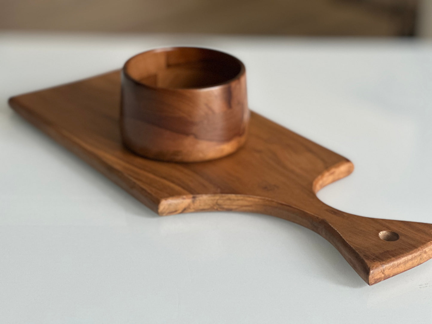 Wooden Fryst Nut Bowl - Brown - Wooden