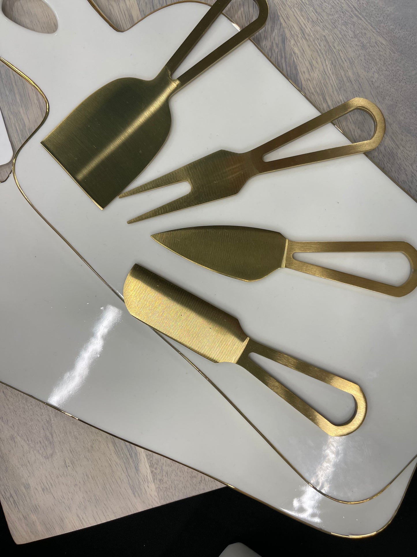 Champagne Gold Cheese Knife Set