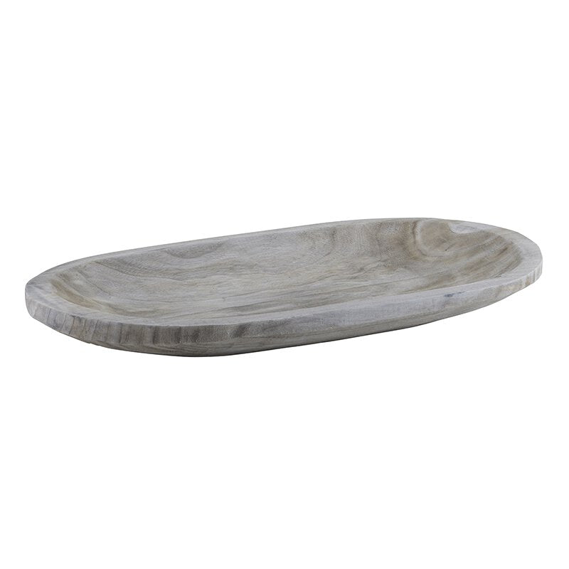 Choosing this option your Charcuterie will be plated on this Washed Gray Tray. Dimensions 21"L x 13.25"W x 3.5"H (including handles)